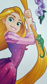 Rapunzel muursticker XXL