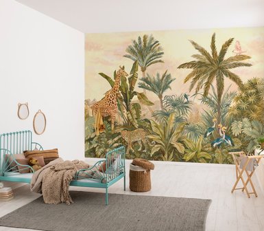 Jungle behang Tropical Vintage Garden