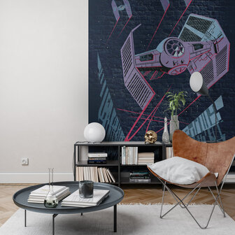 Star Wars fotobehang Classic Concrete TIE Fighter