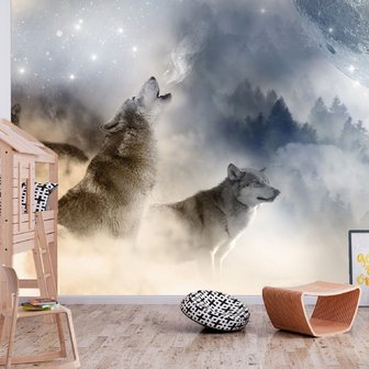 Wolven fotobehang Pack of Wolves