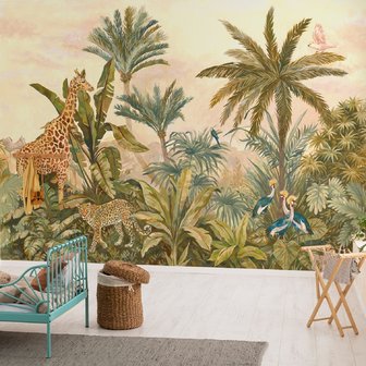 Jungle behang kinderkamer Tropical Vintage Garden