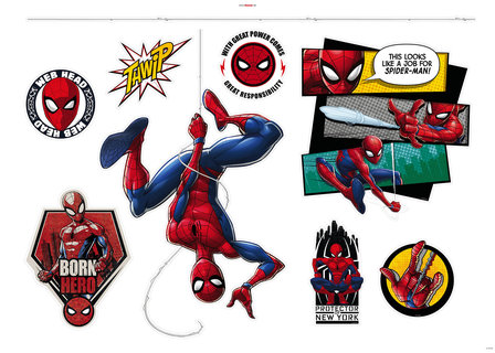 Spiderman muurstickers Web Head 