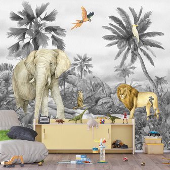 Kinderkamer Jungle behang Jungle droom