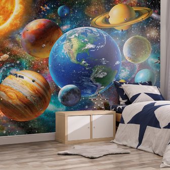 Solar System behang - Walltastic