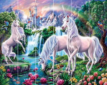 Eenhoorn behang Unicorn Paradise - Walltastic