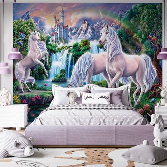 Eenhoorn behang Unicorn Paradise - Walltastic