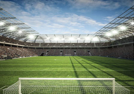 Voetbal stadion fotobehang 4 