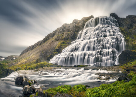 Dynjandi waterval fotobehang XL