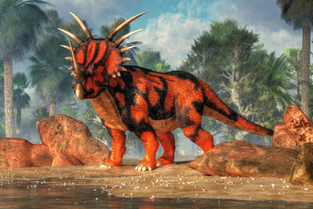 Styracosaurus Dinosaurus behang VINYL