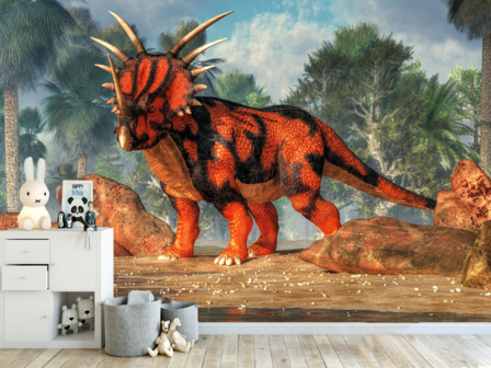 Styracosaurus Dinosaurus fotobehang VINYL