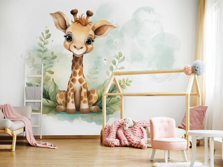 Kleine Giraffe fotobehang