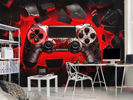 Game behang Controller Rood