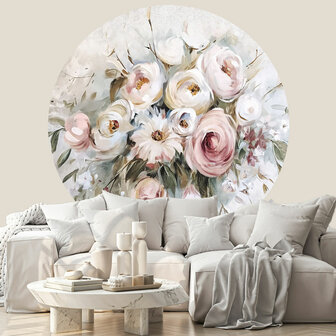 Bloemen Behangcirkel Soft Floral