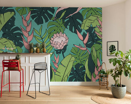 Botanisch behang Revival