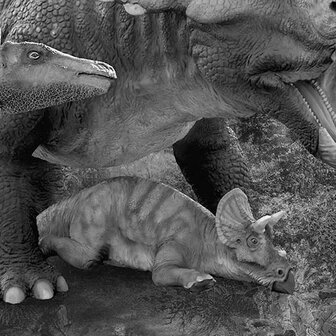 Detail Dinosaurus behang Jurassic Waterfall