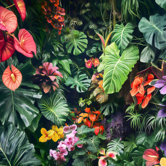 Tropical Floral Jungle fotobehang