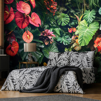 Tropical Floral Jungle fotobehang