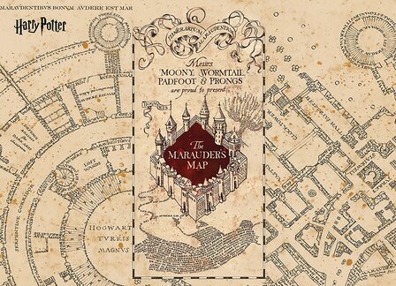 Harry Potter fotobehang Marauder&#039;s Map