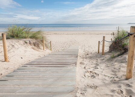 Strand fotobehang Beach Path