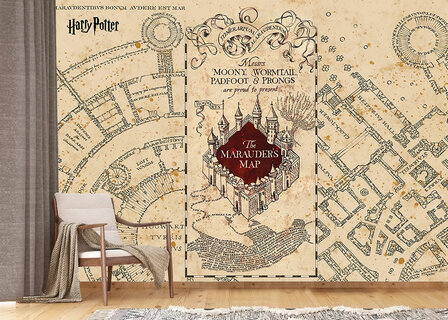 Harry Potter fotobehang The Marauder&#039;s Map