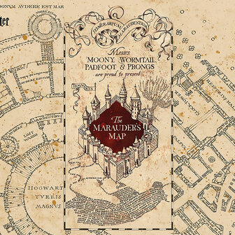 Harry Potter fotobehang The Marauder&#039;s Map