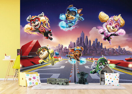 Paw Patrol behang Mighty Movie Megapups XL