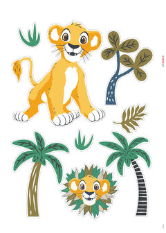 Lion King muurstickers Faraway Oasis