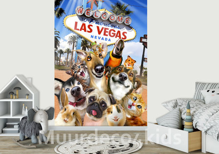 Dieren behang Selfie Las Vegas