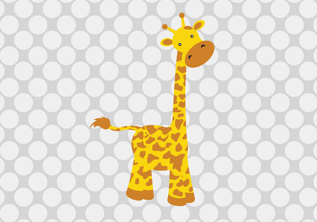 Kinderbehang Giraffe babykamer