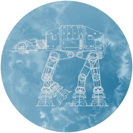 Star Wars behangcirkel AT-AT