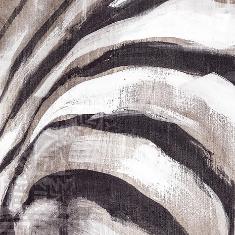 detail Zebra behang Aquarel