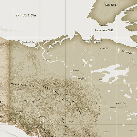 detail Wereldkaart behang Earth Map