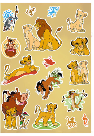 Lion King muurstickers Circle of Life