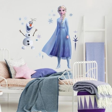 Lot Verslijten Caroline Disney Frozen 2 muurstickers Elsa en Olaf - RoomMates