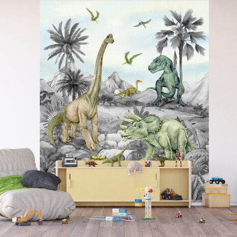 Kinderkamer Dinosaurus behang Dinoland P3-G