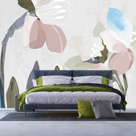 Bloemen behang Abstract Florals 