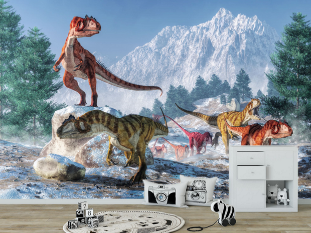 Realistisch Dinosaurus vinyl fotobehang