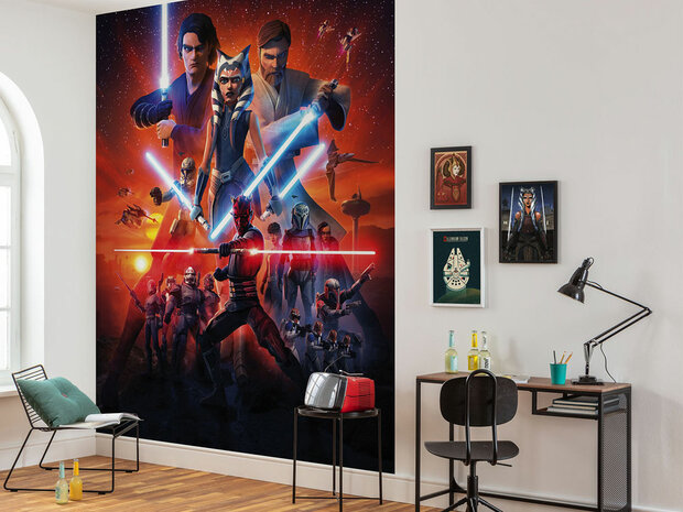 Star Wars fotobehang Clone Wars Mission