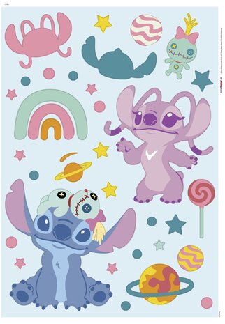 Stitch muurstickers Aloha