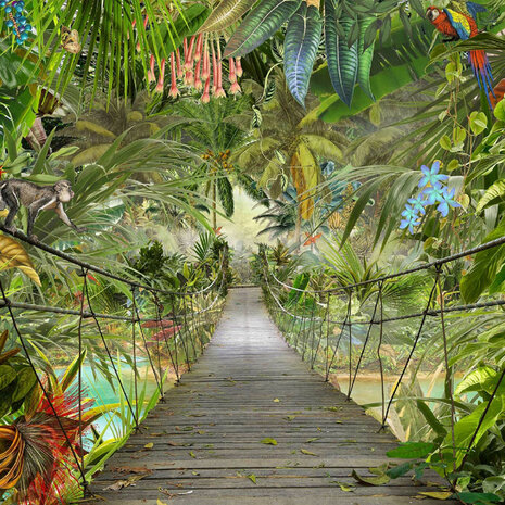 Jungle behang Wild Bridge