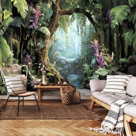 3D Jungle fotobehang Secret Garden