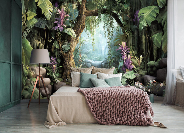 3D Jungle fotobehang Secret Garden