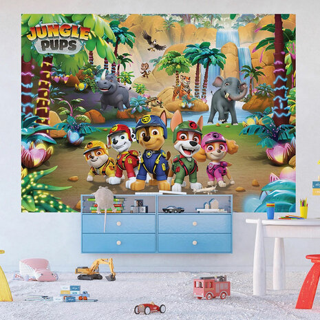 Paw Patrol fotobehang Jungle Pups