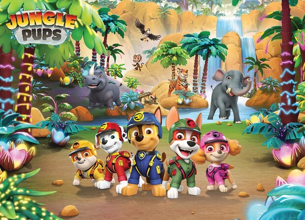 Paw Patrol fotobehang Jungle Pups