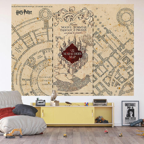 Harry Potter fotobehang Marauder's Map