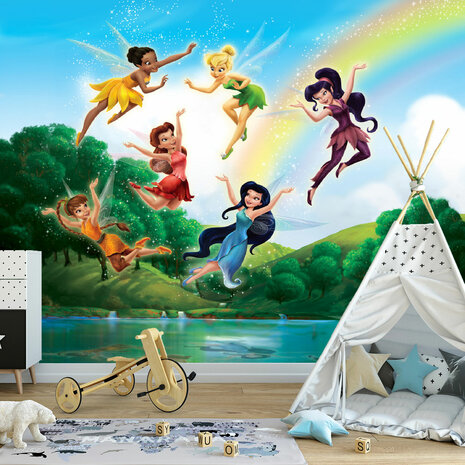 Disney Fairies fotobehang Regenboog XL