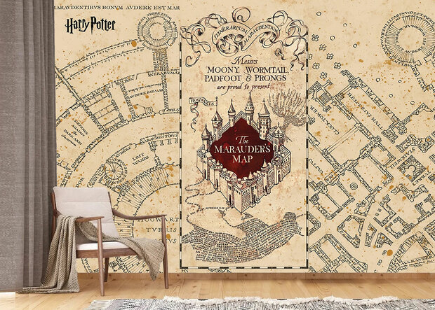 Harry Potter fotobehang The Marauder's Map