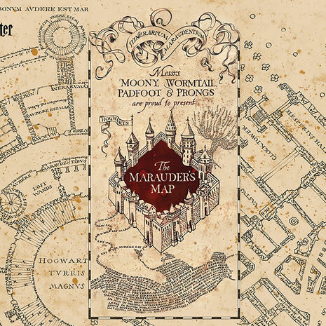 Harry Potter fotobehang The Marauder's Map