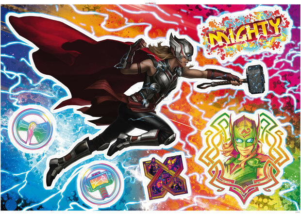 Thor muurstickers Mighty Jane