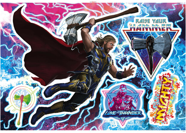 Thor4 muurstickers Mighty Thor